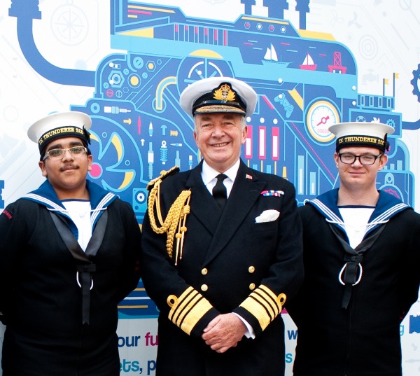 Admiral Lord West of Spithead with Sea Cadets at Seafarers UK’s Annual Meeting last year