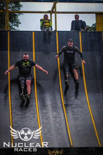 Matty and Rob ending the race