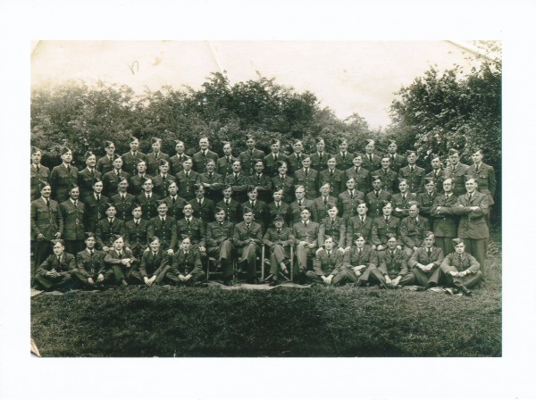 June 1944 before going to France - Gerard second row from the back, fift...