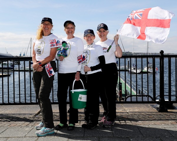 WRNS100 One Hundred Mile Walk Wales Serving and veteren WRNS have taken part in a 100 mile walk to commerate WRNS100 and to raise money for Royal Navy and Royal Marines Charity.