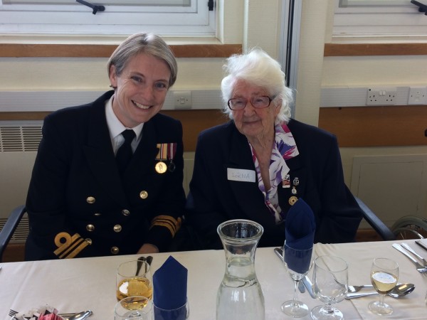 (Left to right) Lt Cmdr Kate Russell and Wren Lorna Cockayne