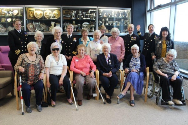 Female veterans and serving military women at Blind Veterans UK Brighton centre