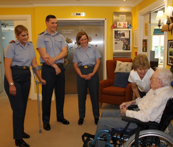 RAF personnel meeting Navy veteran Bil