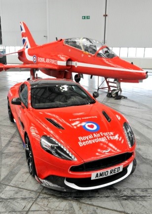 The unique Aston Martin Vanquish S is one of just 10 being made. Photo: RAF Benevolent Fund