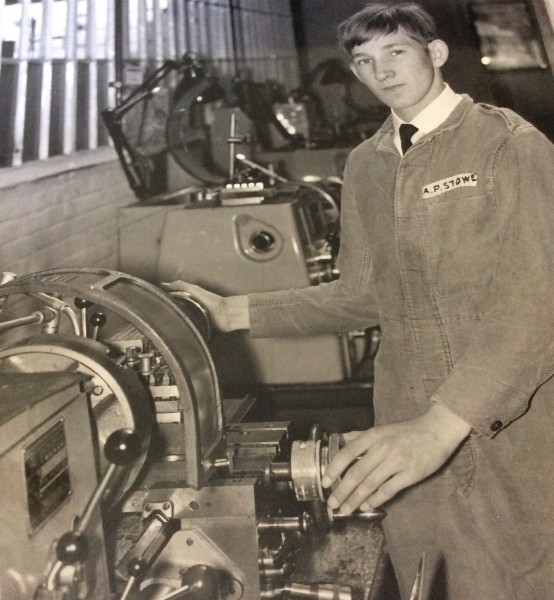 Andy Stowe in the workshop