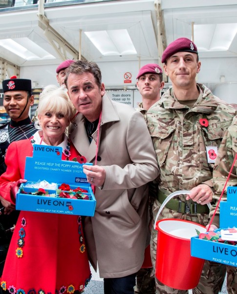 Barbara Windsor and Shane Richie get behind London Poppy Day 2017