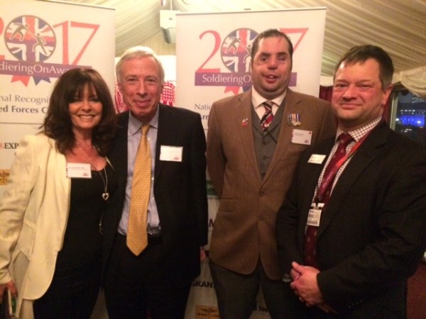 Soldiering On Awards Launch - Left to Right - Vicki Michelle, , Rt Hon E...