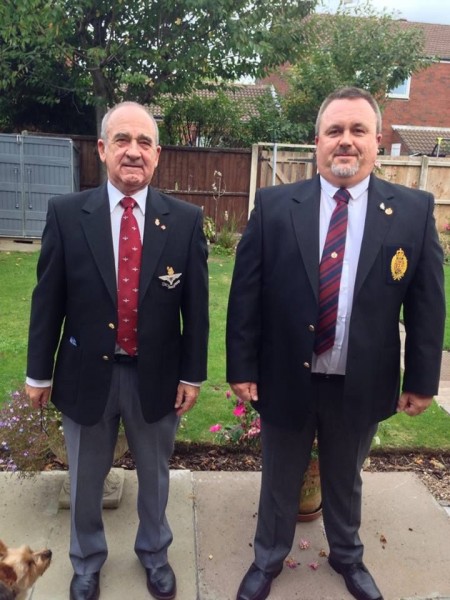 Geoff Deaney with son Andy Deaney, who served in the REME.