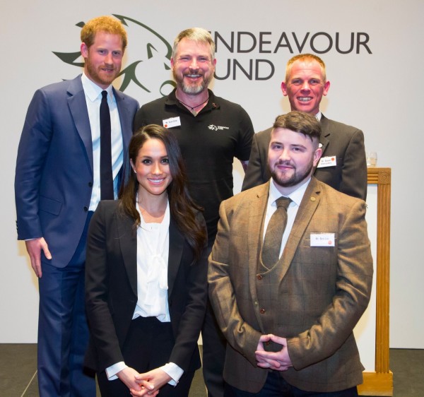 Endeavour Award Winner, Deptherapy Ambassador and Programme Member Ben Lee with fellow Award Winners, HRH Prince Harry and Ms Meghan Markle at the Royal Foundation’s Endeavour Awards on 1st February 2018 in London (Photo - Courtesy of The Royal Foundation’s Endeavour Fund).