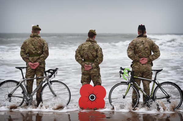 Photo Caption:- L to R Fusilier Alastair Murphy (21), centre Graeme Findlay (30) and Fusilier Stuart Wheeler (29) with their bikes alongside some of the beautiful Scottish countryside the sportive passes by. SOLDIERS GET ON THEIR BIKES TO LAUNCH POPPYSCOTLAND SPORTIVE Soldiers from 2 SCOTS will ride them on the beaches as they get on their bikes in East Lothian to help launch the 2018 Poppyscotland Sportive. The annual mass participation cycling event aims to raise funds for the leading Armed Forces charity and takes place in the county in September. Last year, more than 700 riders took part, raising nearly £50,000, but, in 2018, Poppyscotland is hoping to hit the 1,000-rider barrier. The Poppyscotland Sportive, which was launched in 2014 and has been voted one of the top three Sportives in Scotland, gives riders a choice of three routes to suit a variety of levels of experience and fitness. New for this year, though, is a timed hill climb in North Berwick (hence the choice of location for this photocall) allowing riders to battle it out to become the King or Queen of the Heugh Hill. The event, which runs on Sunday, 30th September and is sponsored by Fred Olsen Renewables, is open to everyone with riders able to pick routes at lengths of 45, 66 or 100 miles. All three take participants along the beautiful East Lothian coast and then back though its stunning hills and countryside, with the 100-mile circuit also taking riders into the Scottish Borders. It is important to note that the Poppyscotland Sportive is not a closed road event. Organiser Katriona Harding said: ÒPoppyscotland Sportive has sold out each of the past four years and we expect it to be fully subscribed again this year, so we urge people to register early. It is one of the most important awareness-raising and fundraising events in our calendar and has grown steadily in popularity since it was first launched in 2014. We have had amazing support from both the cycling community and East Lothian Council over the past four years, helping us grow this event and create a fantastic experience for all of our fantastic fundraisers.Ó Best known for running the iconic Poppy Appeal, Poppyscotland reaches out to those who have served, those still serving, and their families at times of crisis and need by offering vital, practical advice, assistance and funding. The charity believes that no veteran should live without the prospect of employment, good health and a home, and we all have part to play in achieving this. ENDSÉ