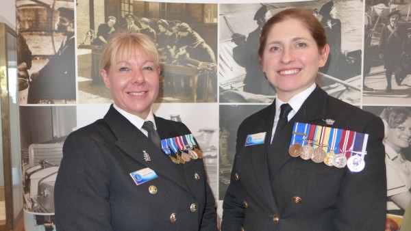 L TO R Heather Rimmer & Catherine Jordan wearing their badges of office