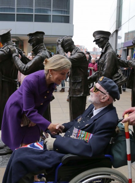 HRH The Countess of Wessex meets Jim Wright Photo credit Blind Veterans UK