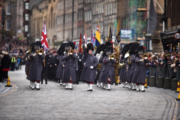 #LestWeForget #RemembranceSunday #ThankYou100 Images from Remembrance Sunday at Edinburgh City Chambers this morning.